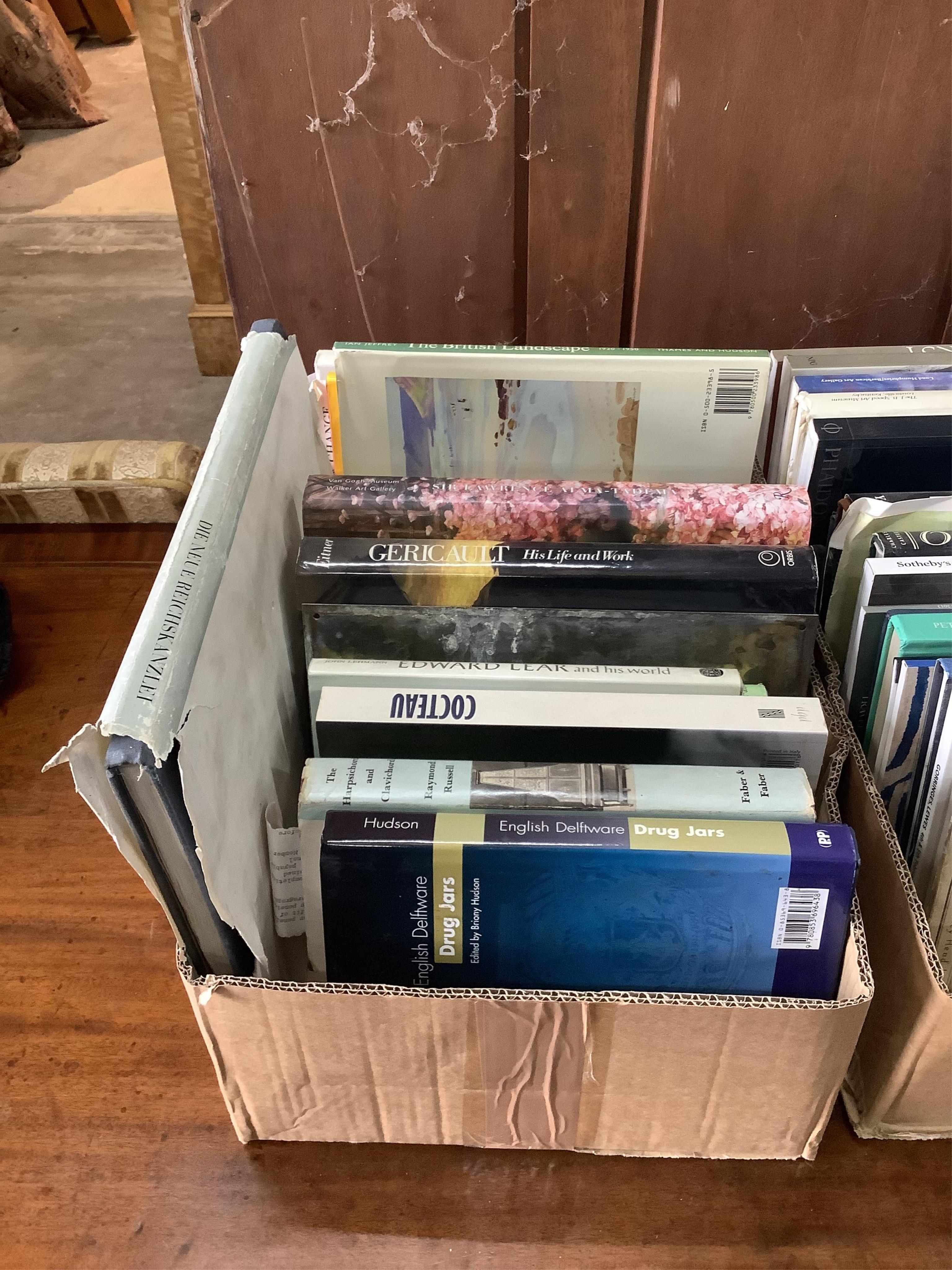 Four boxes of Art Reference books and catalogues (approx. 60). Condition - fair